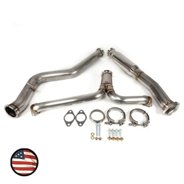 Nameless Performance Stainless Steel Mid Pipe - Wrx Sedan 2008-2014 / Sti Sedan 2011-2014 1