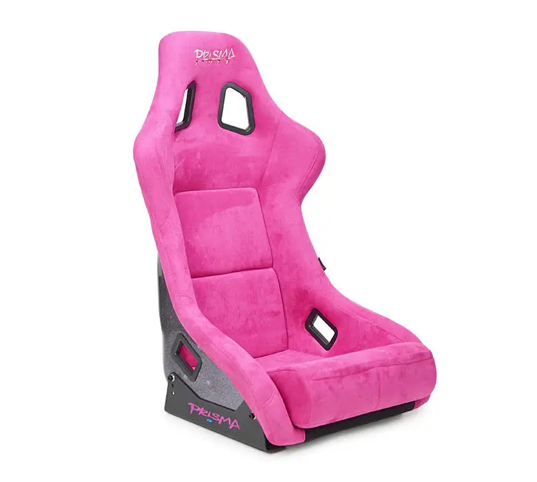 Nrg Frp Bucket Seat Prisma Edition W/ Pearlized Back Fushia Alcantara - Large 1