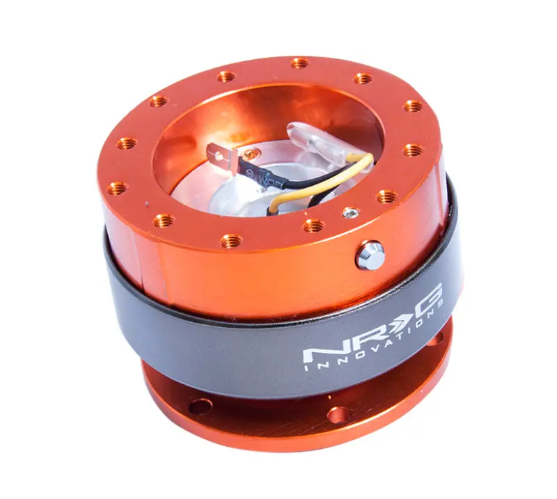 Nrg Quick Release Gen 2.0 - Orange Body / Titanium Chrome Ring 1