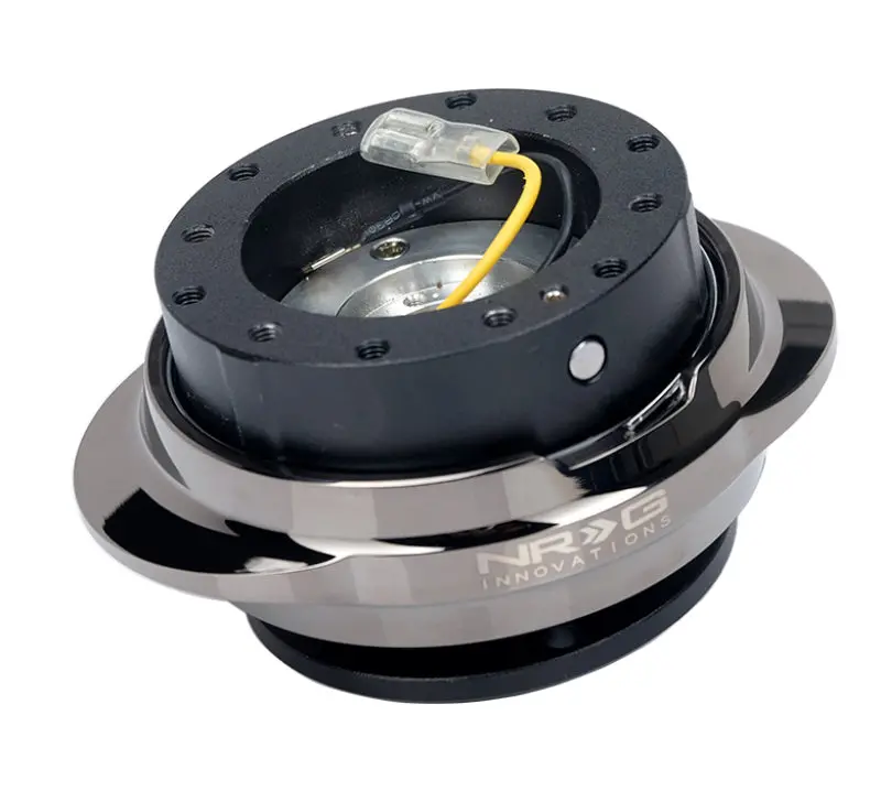 Nrg Quick Release Kit - Black Body/ Black Chrome Oval Ring 1