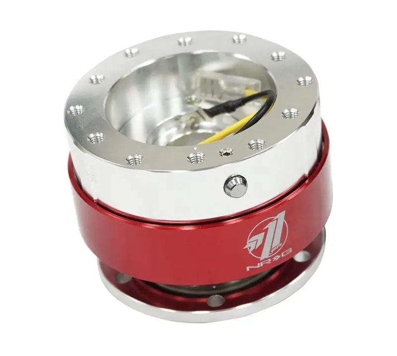 Nrg Quick Release - Silver Body/ Red Chrome Ring 1