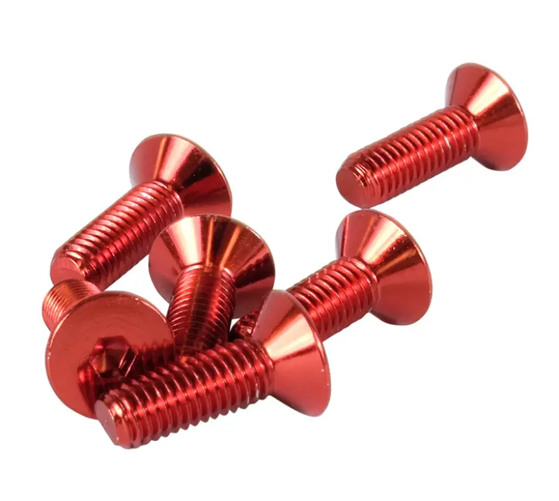 Nrg Steering Wheel Screw Upgrade Kit (Conical) - Red 1