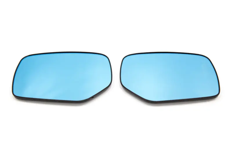 Olm Wide Angle Convex Mirrors (With Defrosters/No Turn Signals) (Blue) - 2015-21 Wrx / 2015-2021 Sti 1