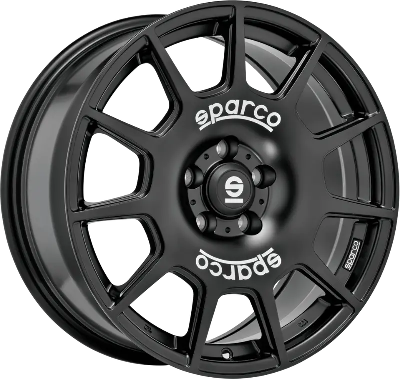 Oz Sparco Terra 17 X 7.5 +45 5 X 114.3 Cb73.1 Matte Black White Lettering 1