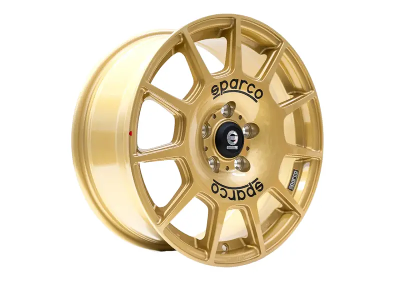 Oz Sparco Terra 17 X 7.5 +45 5 X 114.3 Cb73.1 Rally Gold With Black Lettering 1