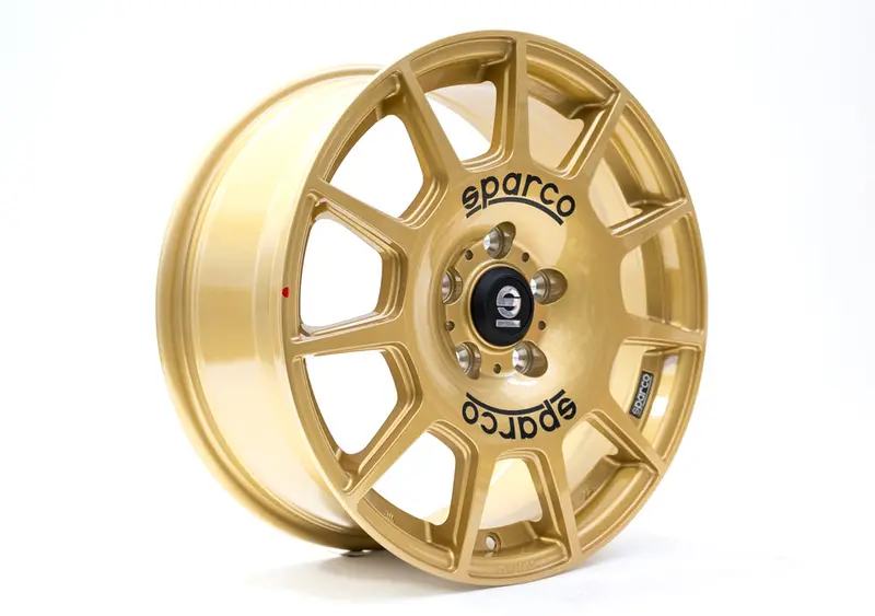 Oz Sparco Terra 18 X 8 +45 5 X 114.3 Cb73.1 Rally Gold/Black Lettering 1