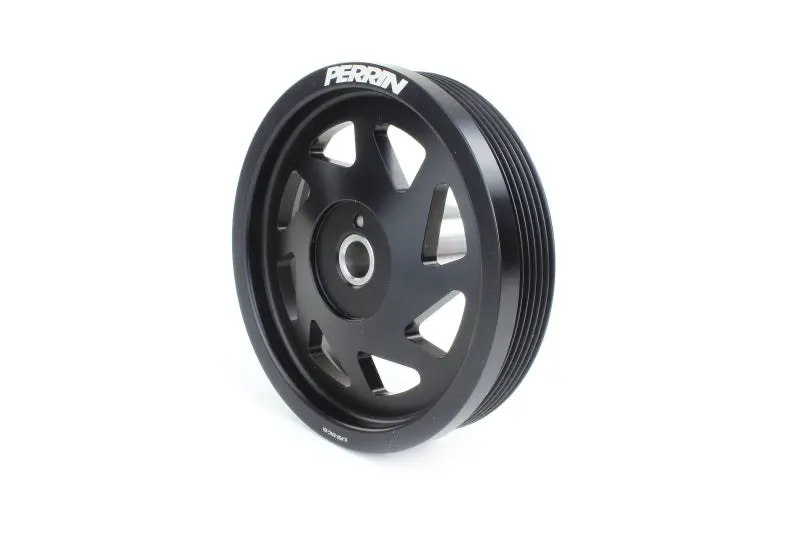 Perrin Crank Pulley - Black - 2019-2021 Wrx, 2015-2016 Impreza, 2015-2019 Legacy, 2016-2018 Forester 1