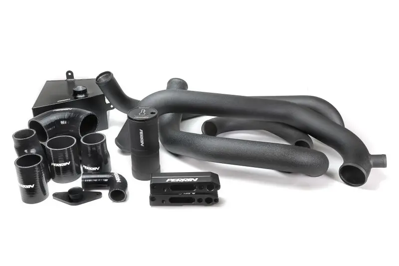 Perrin Front Mount Intercooler Boost Tube Kit Black - 2015-2021 Sti 1