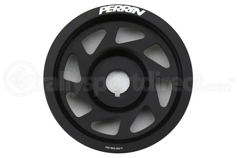 Perrin Lightweight Crank Pulley W/O Ac - Black - Wrx 2002 - 2014, Sti 2004 - 2021 1