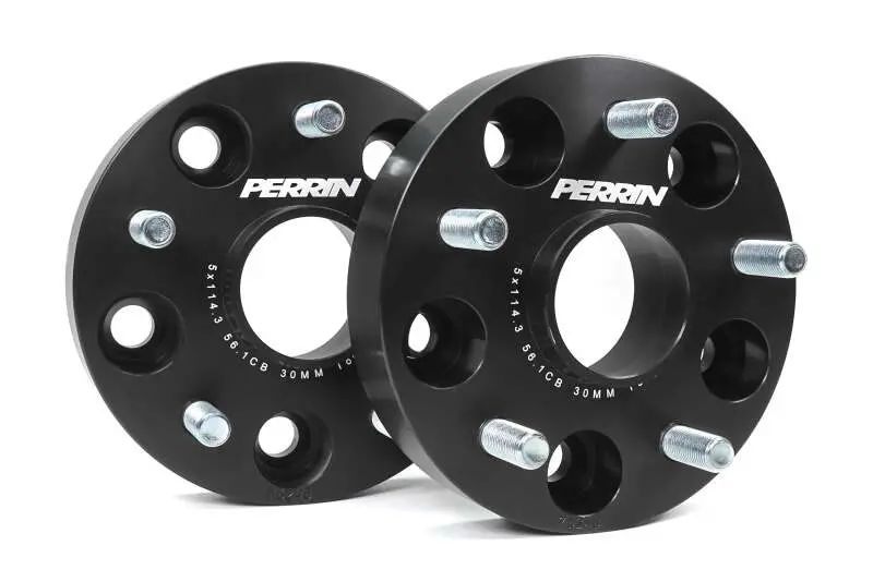 Perrin Subaru 30Mm Wheel Spacers 5X114.3 Bp W/56Mm Hub - Black 1