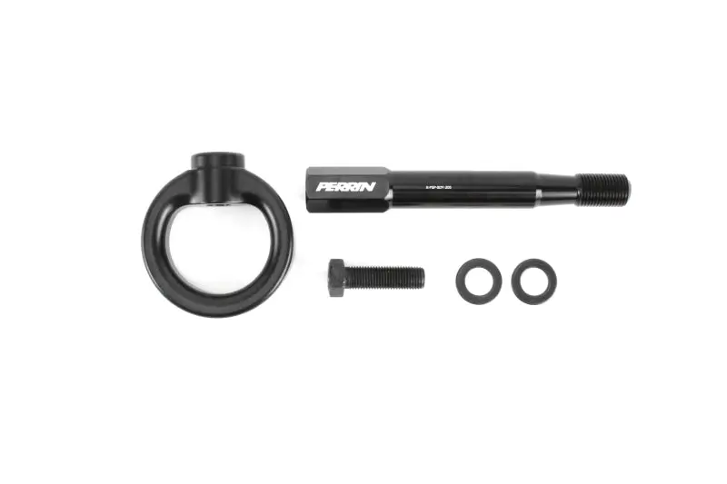 Perrin Tow Hook Kit (Rear) - Black -  08-14 Subaru Wrx/Sti Hatchback 1
