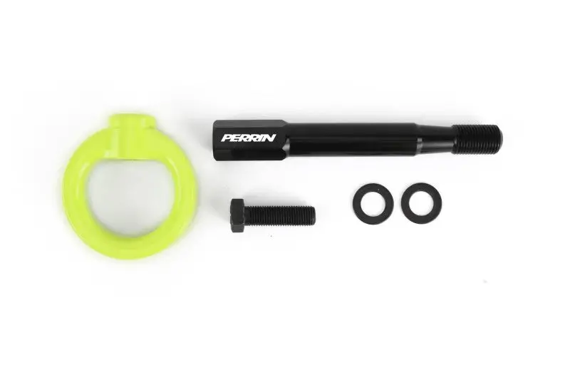 Perrin Tow Hook Kit (Rear) - Neon Yellow - Black - 2022+ Wrx, 18-23 Crosstrek 1