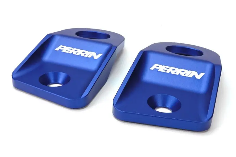 Perrin Upper Radiator Bracket Set - Blue - 15-21 Wrx/Sti, 12-16 Impreza, 13-17 Crosstrek 1
