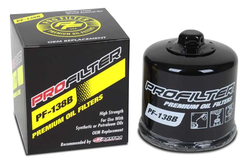Profilter Aprilia/Arctic Cat/Kawasaki/Suzuki Spin-On/Black/Various Performance Oil Filter - Single 1