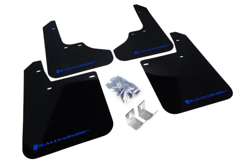 Rally Armor 1993-2001 Subaru Impreza Ur Black Mud Flap W/ Blue Logo 1