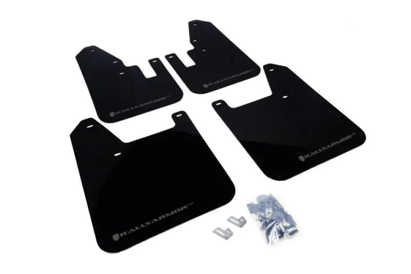 Rally Armor 1998-2002 Subaru Forester Ur Black Mud Flap W/ Grey Logo 1