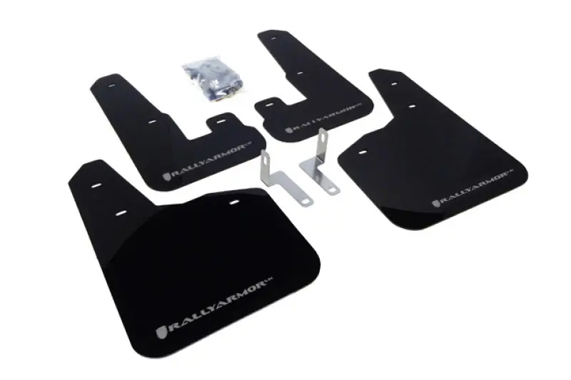 Rally Armor 2010-2014 Subaru Legacy Ur Black Mud Flap W/ Silver Logo 1