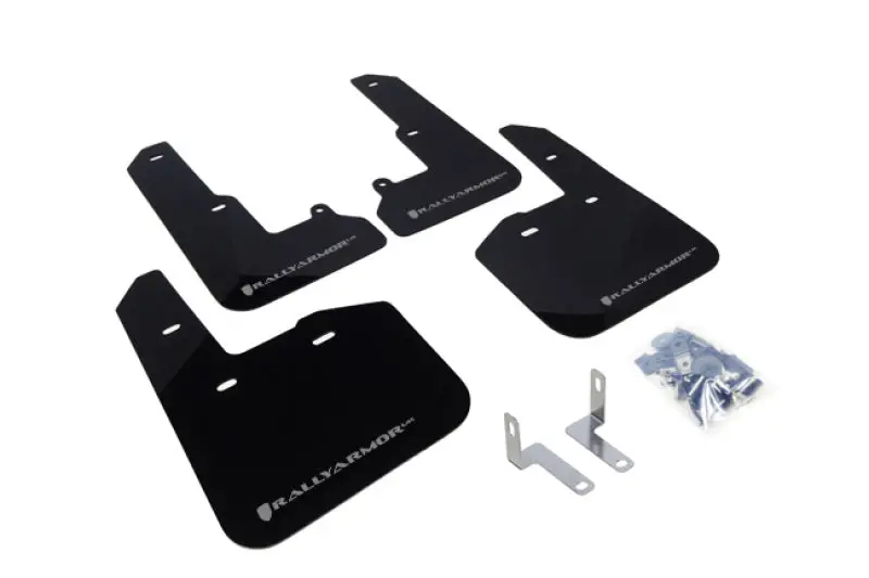 Rally Armor 2015-2019 Subaru Legacy Ur Black Mud Flap W/ Silver Logo 1