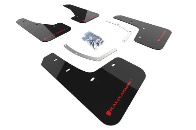 Rally Armor Black Ur Mud Flap Red Logo - 2018-2024 Ascent 1