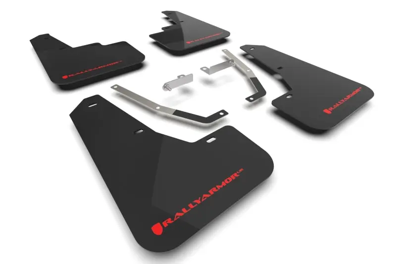 Rally Armor Black Ur Mud Flap Red Logo - 2024+ Subaru Crosstrek 1