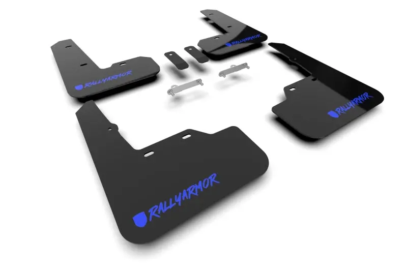 Rally Armor Black Ur Mud Flap W/ New Era Blue Logo - 2022+ Wrx 1