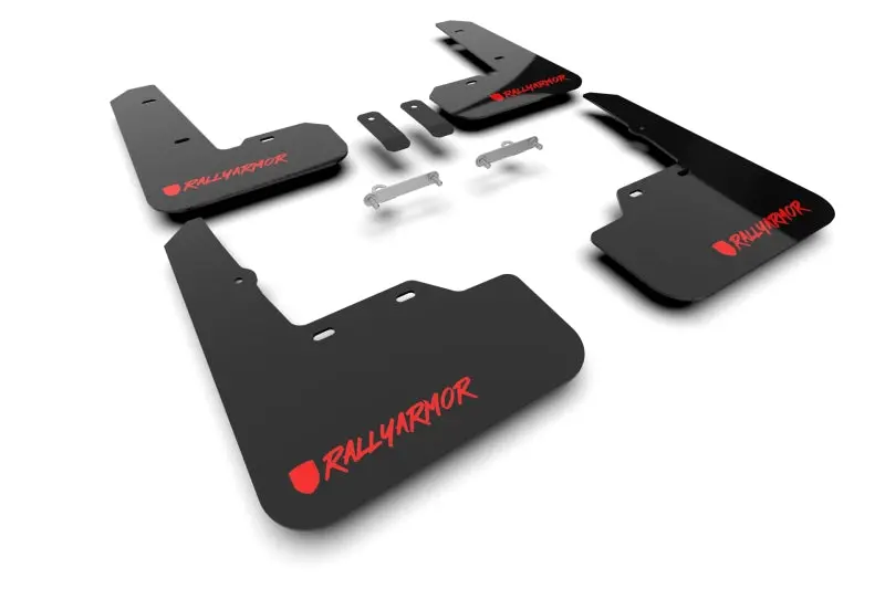 Rally Armor Black Ur Mud Flap W/ New Era Red Logo - 2022+ Wrx 1