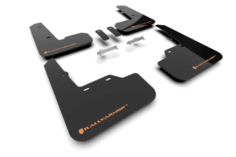 Rally Armor Black Ur Mud Flap W/ Orange Logo - 2022+ Wrx 1