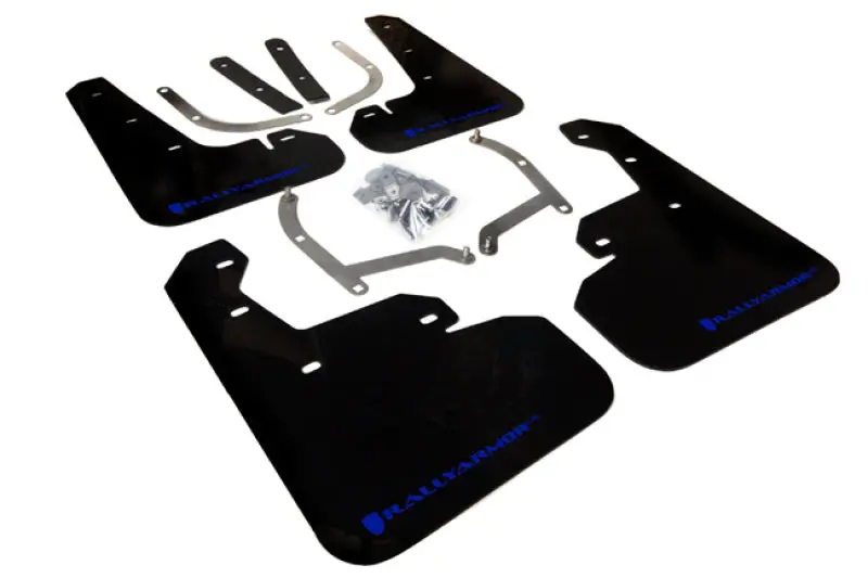 Rally Armor Subaru Impreza Ur Black Mud Flap W/ Blue Logo - 2017-2023 4D/5D 1