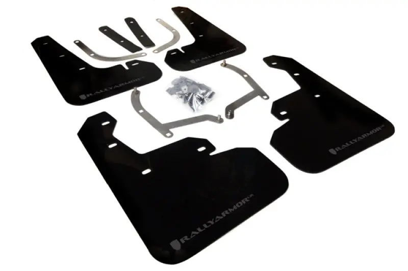 Rally Armor Subaru Impreza Ur Black Mud Flap W/ Grey Logo - 2017-2023 4D/5D 1