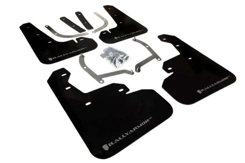 Rally Armor Subaru Impreza Ur Black Mud Flap W/ Silver Logo - 2017-2023 4D/5D 1