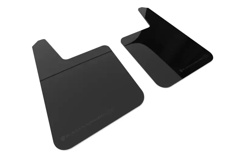 Rally Armor Universal Black Ur Plus Mud Flap  W/ Metallic Black Logo - Pair 1