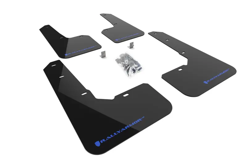Rally Armor Ur Black Mud Flap W/ Blue Logo - 2022-2024 Forester (Incl. Wilderness) 1