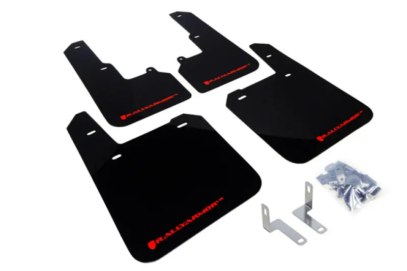 Rally Armor Ur Black Mud Flap W/ Red Logo -  15-19 Subaru Outback 1