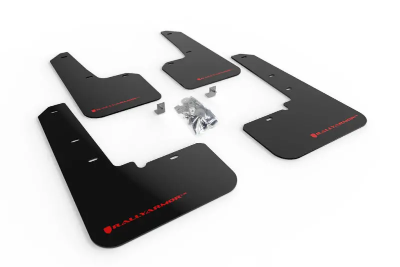 Rally Armor Ur Black Mud Flap W/ Red Logo  - 2020-2025 Subaru Outback 1