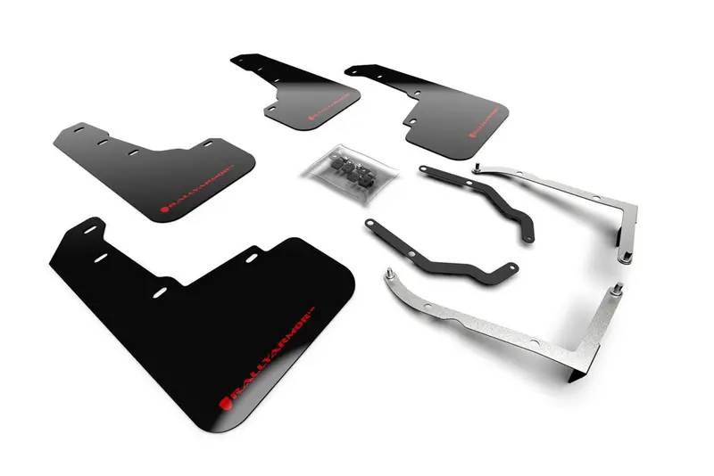 Rally Armor ''Ur'' Mud Flaps - Black With Red Lettering - 18-23 Crosstrek 1