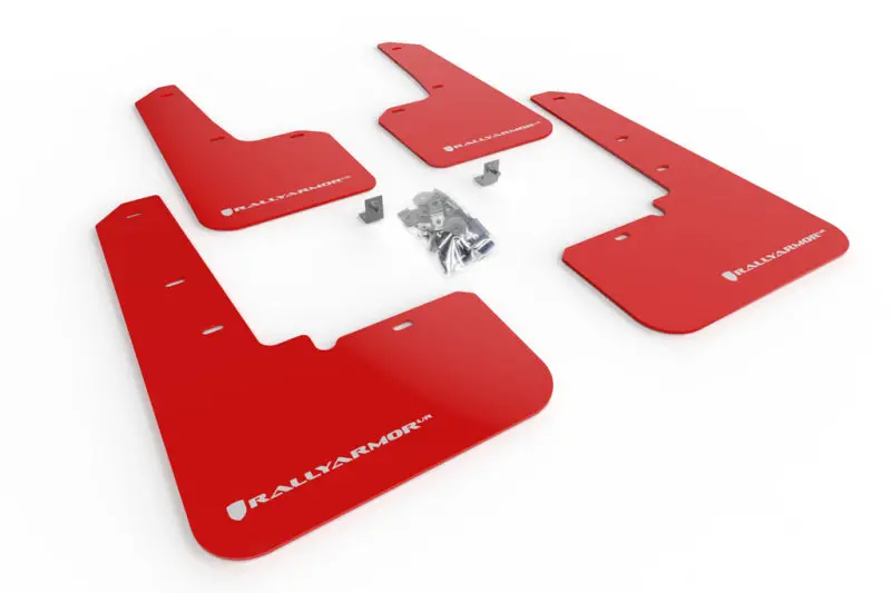 Rally Armor Ur Red Mud Flap W/ White Logo - 2020-2025 Subaru Outback 1