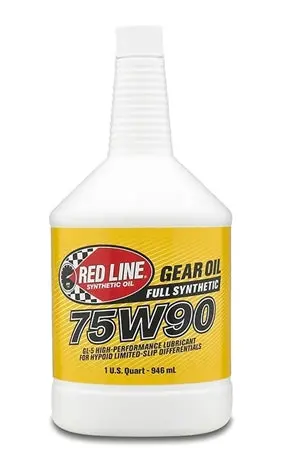Red Line Synthetic Gear Oil W/ Friction Modifiers- 75W90 Gl-5 - 1Qt 1