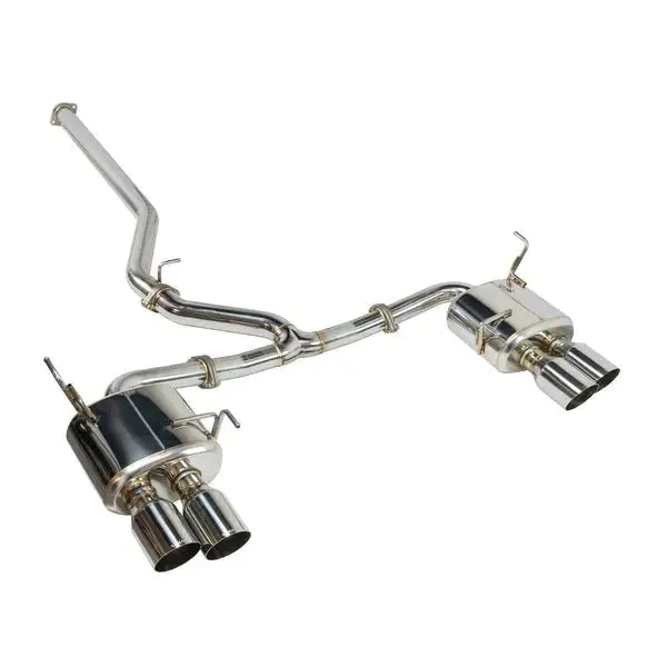 Remark Sports Touring Non Resonated Cat Back W/ Polished Stainless Tips - 2022+ Wrx 1