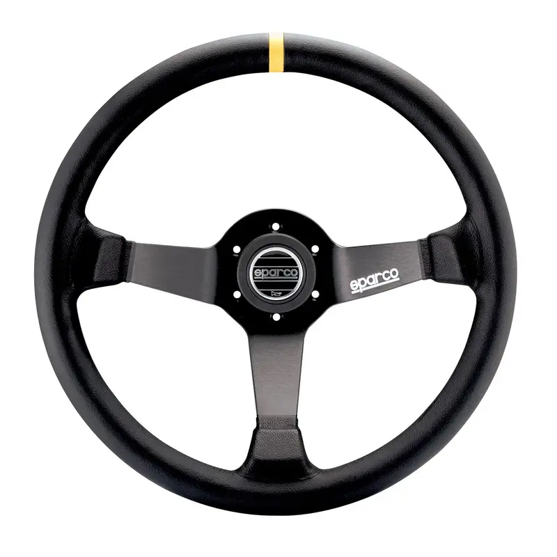 Sparco Strwhl 345 Leather Black 1