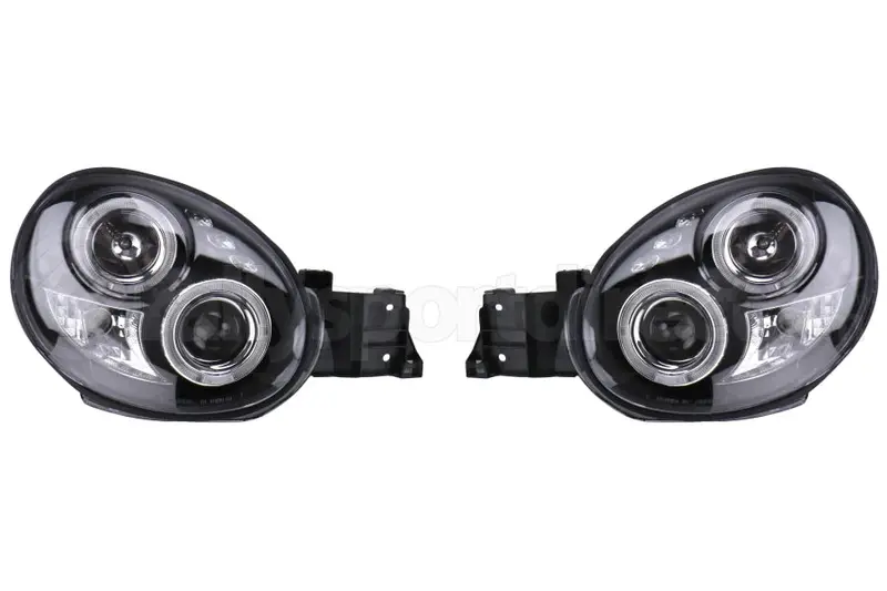 Spec-D Black Dual Projector Headlights W/ Parking Leds - Wrx 2002-2003 1