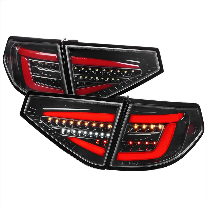 Spec-D Optic Style Sequential Led Tail Lights - 2008-2014 Wrx Hatchback, 2008-2014 Sti Hatchback, 08-11 Impreza Hatchback 1