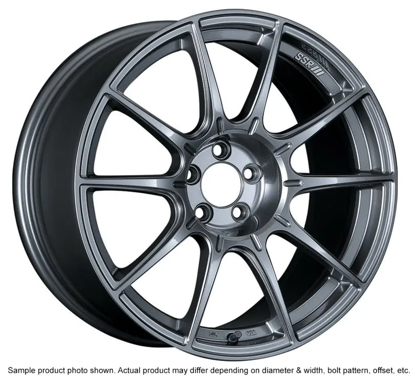 Ssr Gtx01 18X8.5 5X100 44Mm Offset Dark Silver Wheel 1