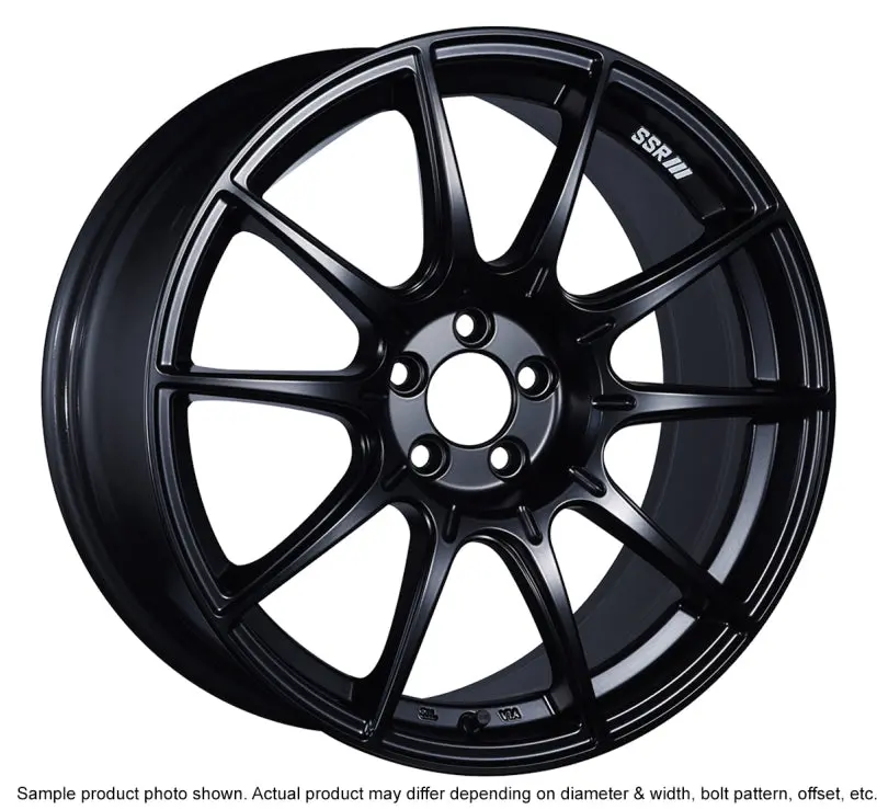 Ssr Gtx01 18X9.5 5X100 40Mm Offset Flat Black Wheel 1