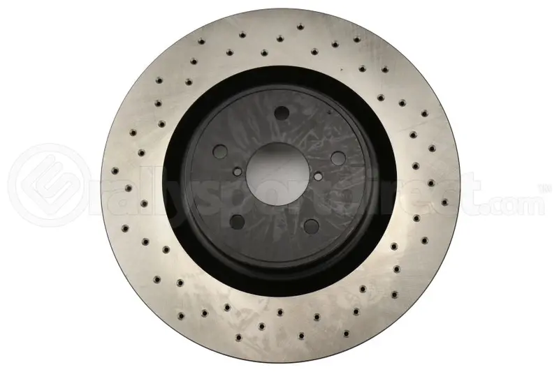 Stoptech Centric Premium Drilled Rear Brake Rotor Single  - 2018-2021 Sti, 2024+ Wrx Tr/Rs W/ Brembos 1