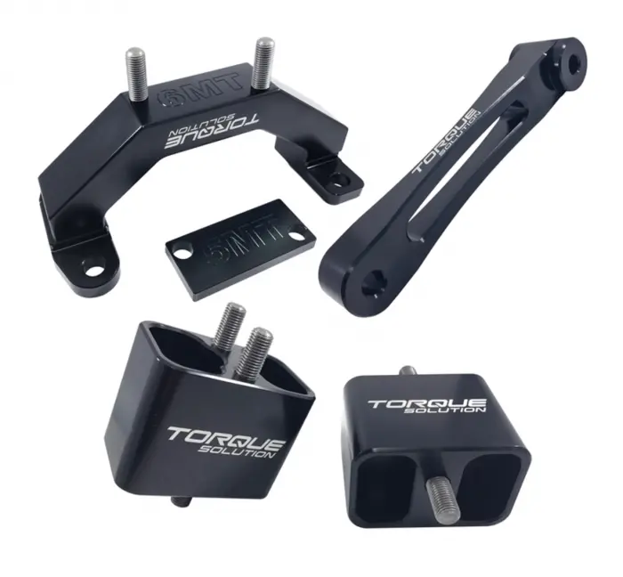 Torque Solution Solid Billet Mount Package W/ Pitch Stop - 2002-2014 Wrx, 2004-2021 Sti 1