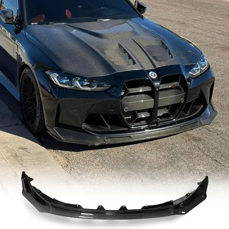 V Style Front Lip For Bmw G80 M3, G82 M4, G83 M4 - Carbon Fiber 1
