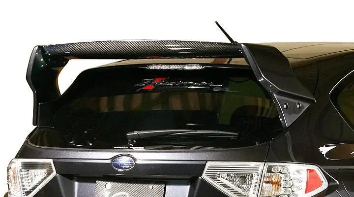 Varis Rear Wing Ver.1 + Wing Base For 2008-14 Subaru Wrx/Sti [Grb] 1