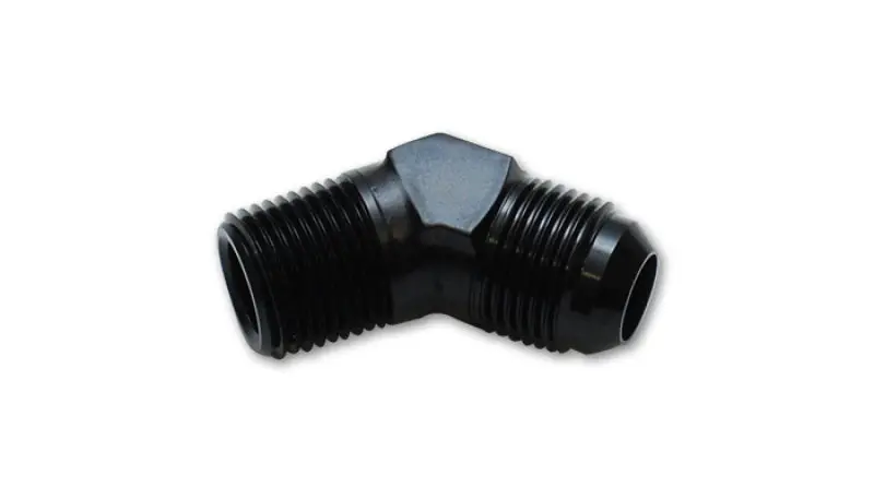 Vibrant -8 An To 1/4In Npt 45 Degree Adapter Fittings - Aluminum 1