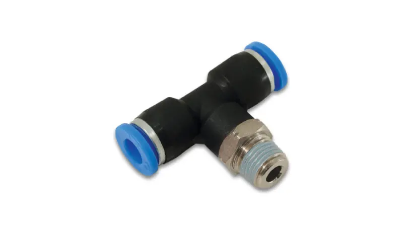 Vibrant Male Tee 1-Touch Fitting For 1/4In Od Tube (1/8In Npt) 1