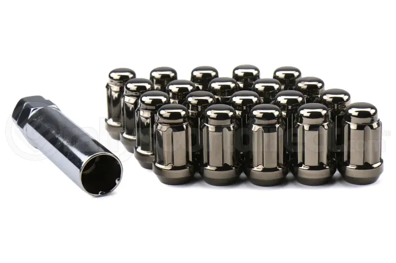 Wheel Mate Muteki Closed End Lug Nuts - Black Chrome 12X1.25 1